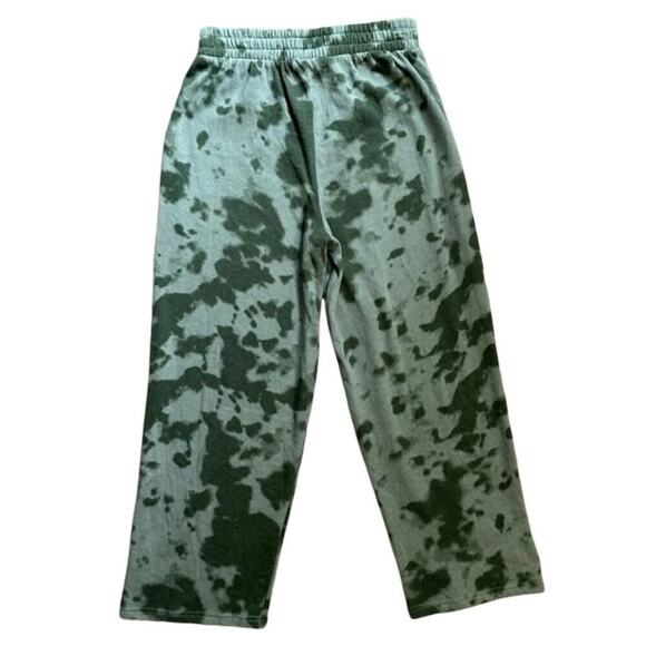 Guns N Roses Sweatpants Green Tie Dye Elastic Waist Pull On, Size XS - Picture 2 of 9